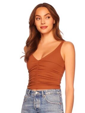 susana monaco gathered front tank umber